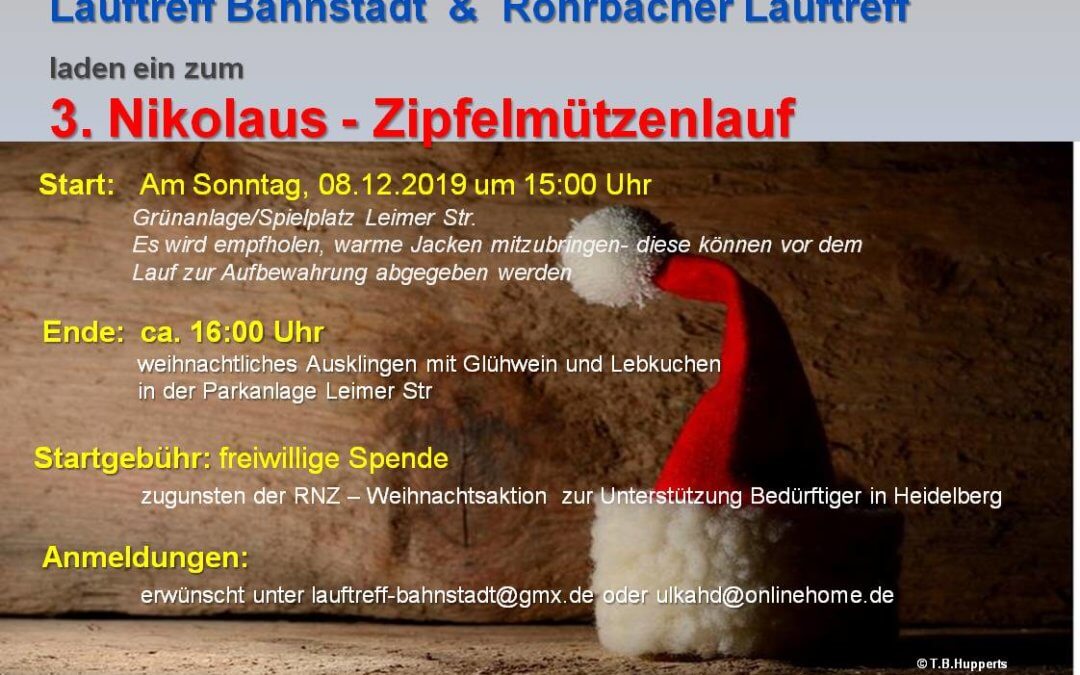 3. Zipfelmützenlauf am 08.12.2019